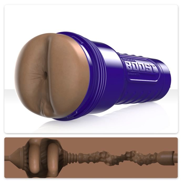 Fleshlight Boost Blast Female Butt Male Masturbator Brown