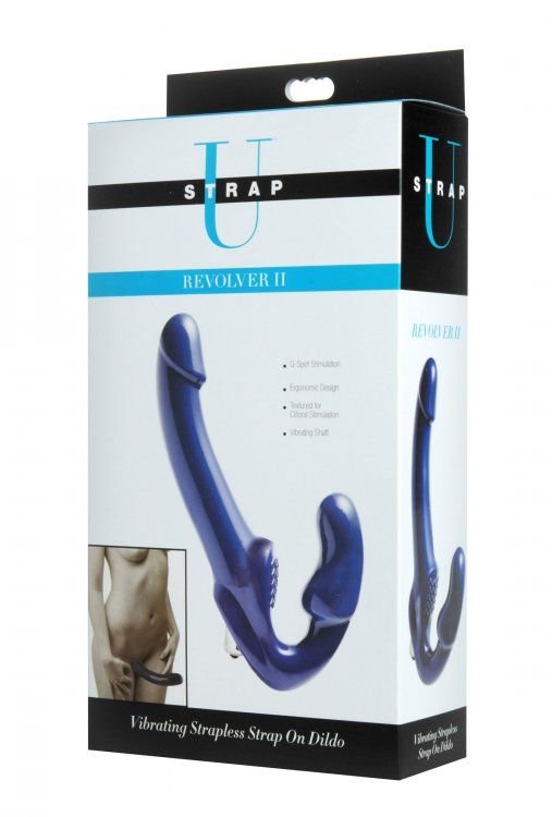 Strap U Revolver II Vibrating Strapless Strap-On Dildo