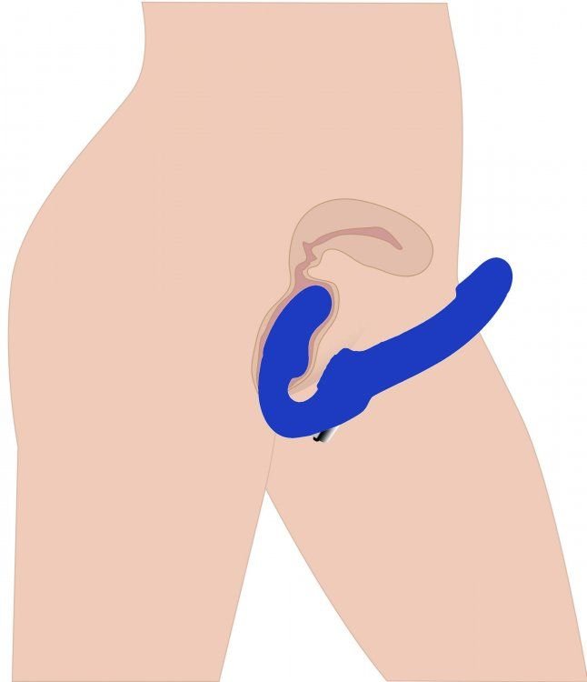 Strap U Revolver II Vibrating Strapless Strap-On Dildo