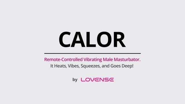 Lovense Calor App Controlled Heating and Vibrating Male Masturbator