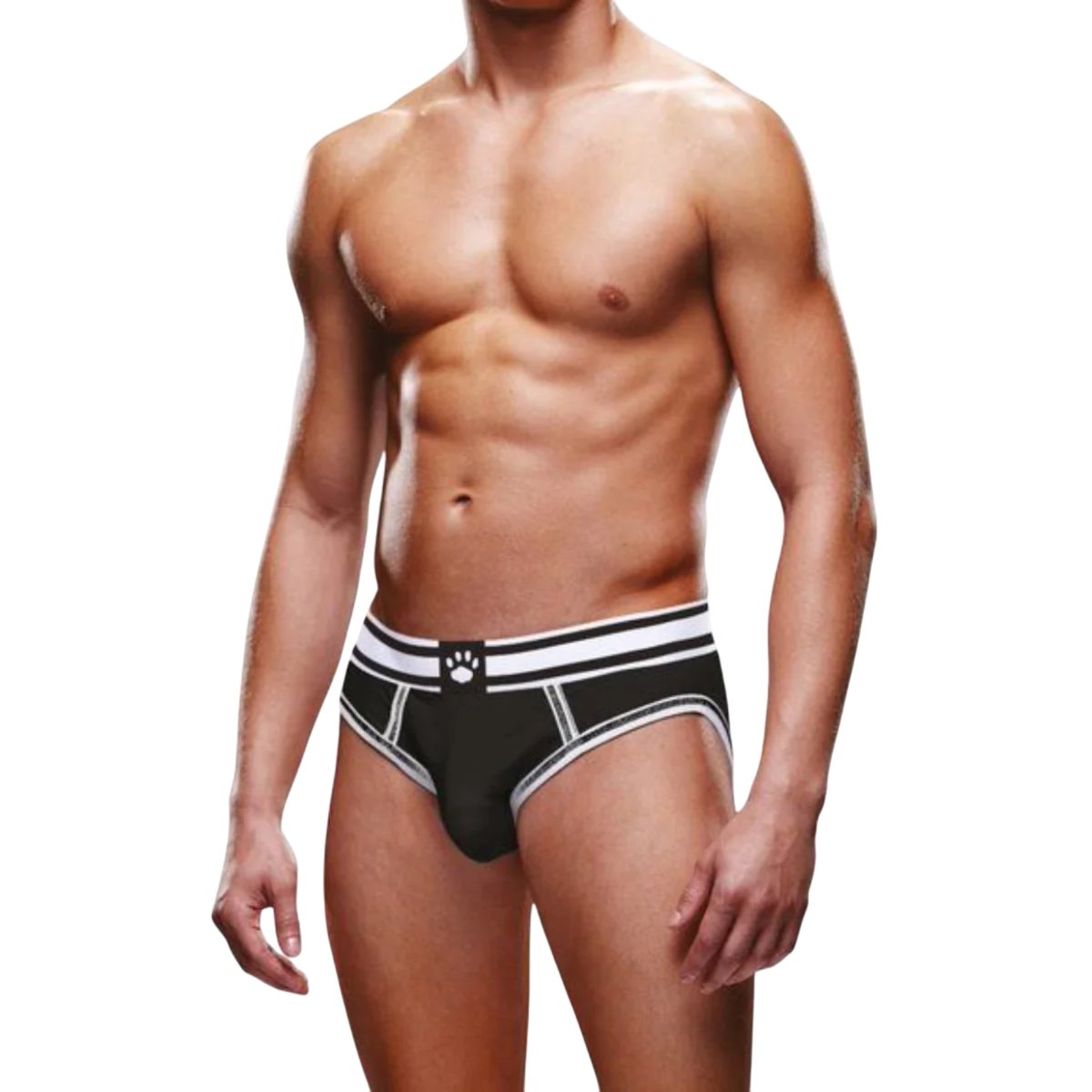 Prowler Backless Brief Open Back Men’s Underwear, Xxl, Black White