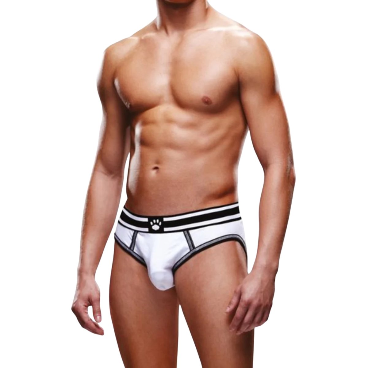 Prowler Backless Brief Open Back Men’s Underwear, Xxl, White Black