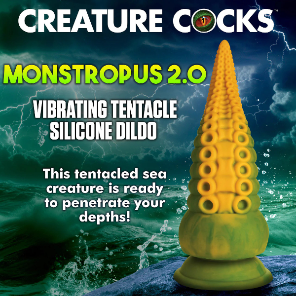 Creature Cocks Monstropus 2.0 Vibrating Tentacle Silicone Dildo 7.3 Inch