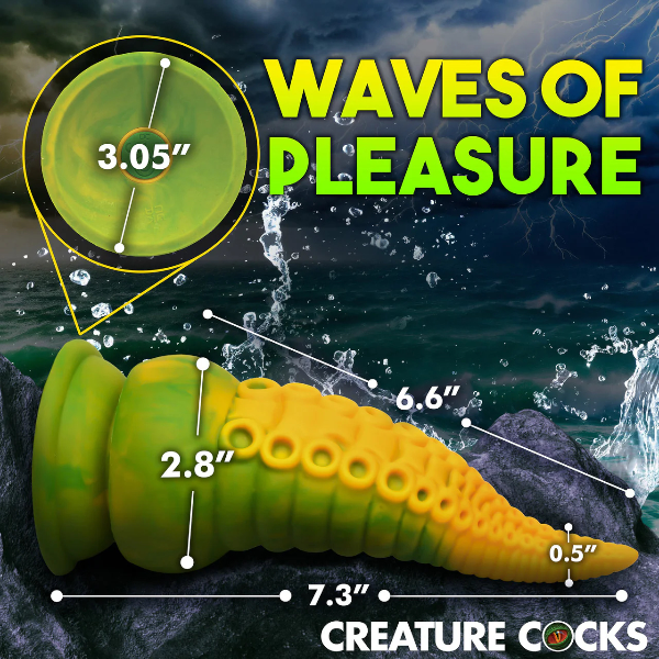 Creature Cocks Monstropus 2.0 Vibrating Tentacle Silicone Dildo 7.3 Inch