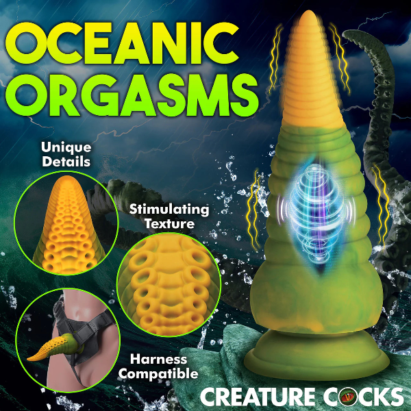 Creature Cocks Monstropus 2.0 Vibrating Tentacle Silicone Dildo 7.3 Inch