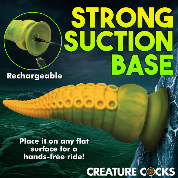 Creature Cocks Monstropus 2.0 Vibrating Tentacle Silicone Dildo 7.3 Inch