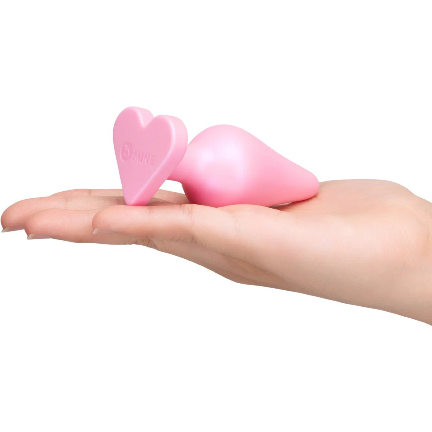 b-Vibe Butties b-Mine Silicone Heart Base Butt Plug