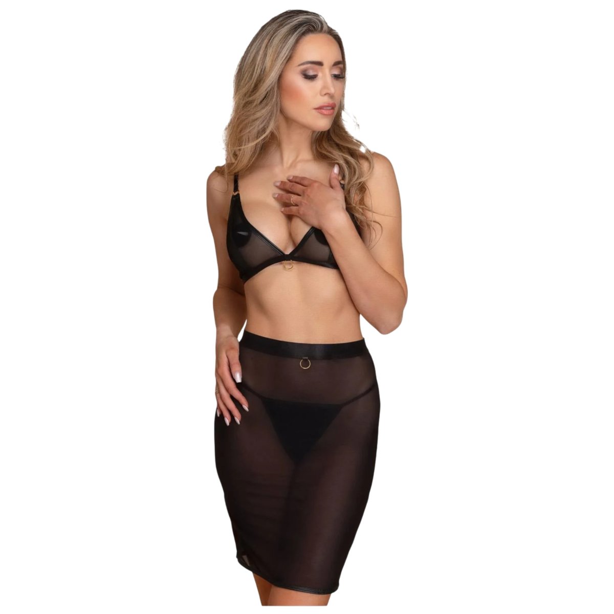 Guilty Pleasure Sheer Stretch Skirt, S/M