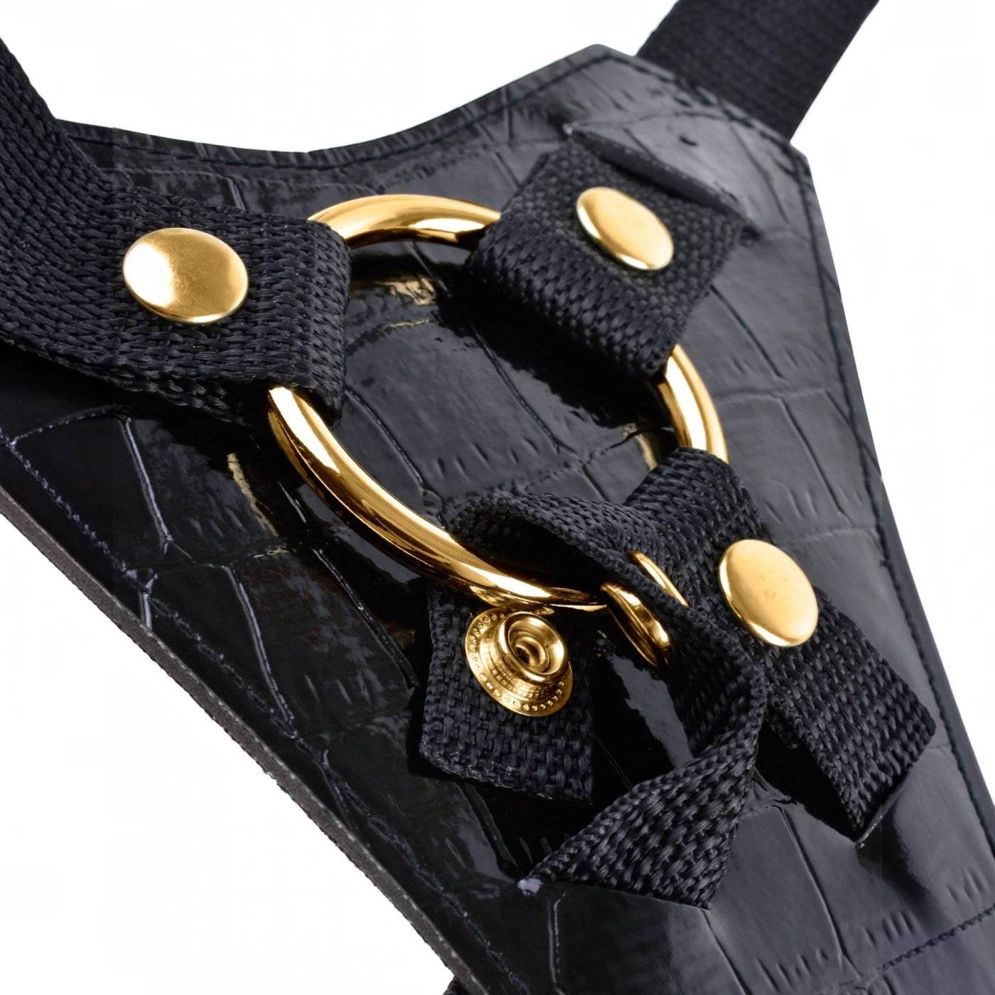 Fetish Fantasy Gold Designer Strap-On with 7 Inch Dildo and Adjustable Harness
