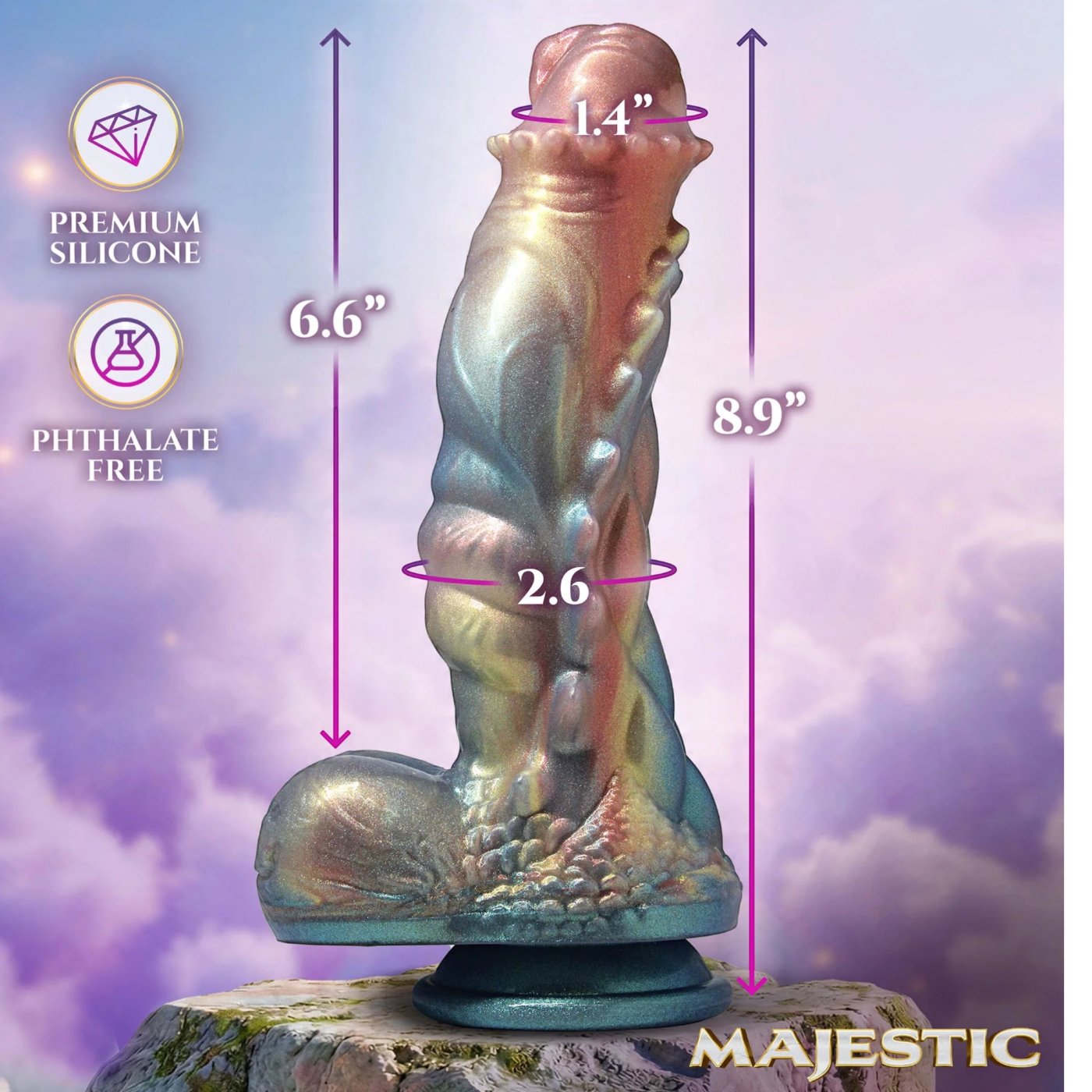 Creature Cocks Seraphina Silicone Dragon Dildo with Suction Cup