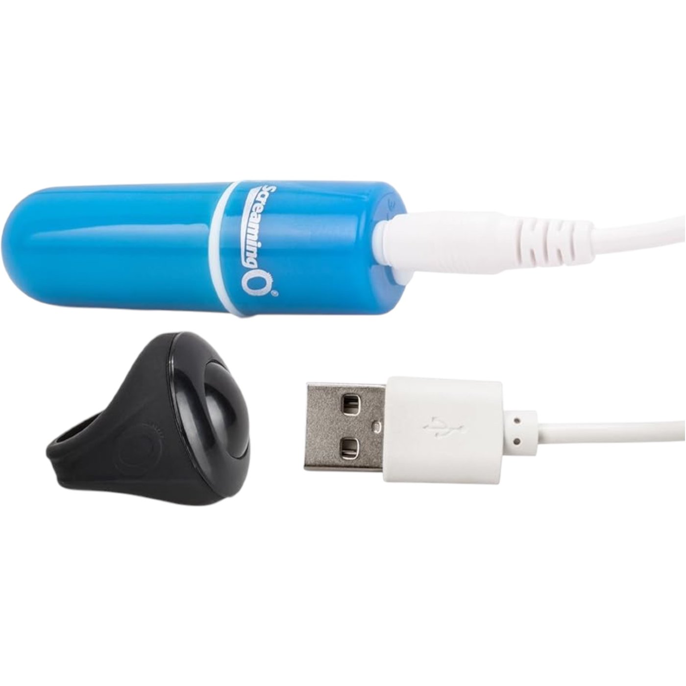 Screaming O Charged Vooom Remote Control Bullet Vibrator Blue
