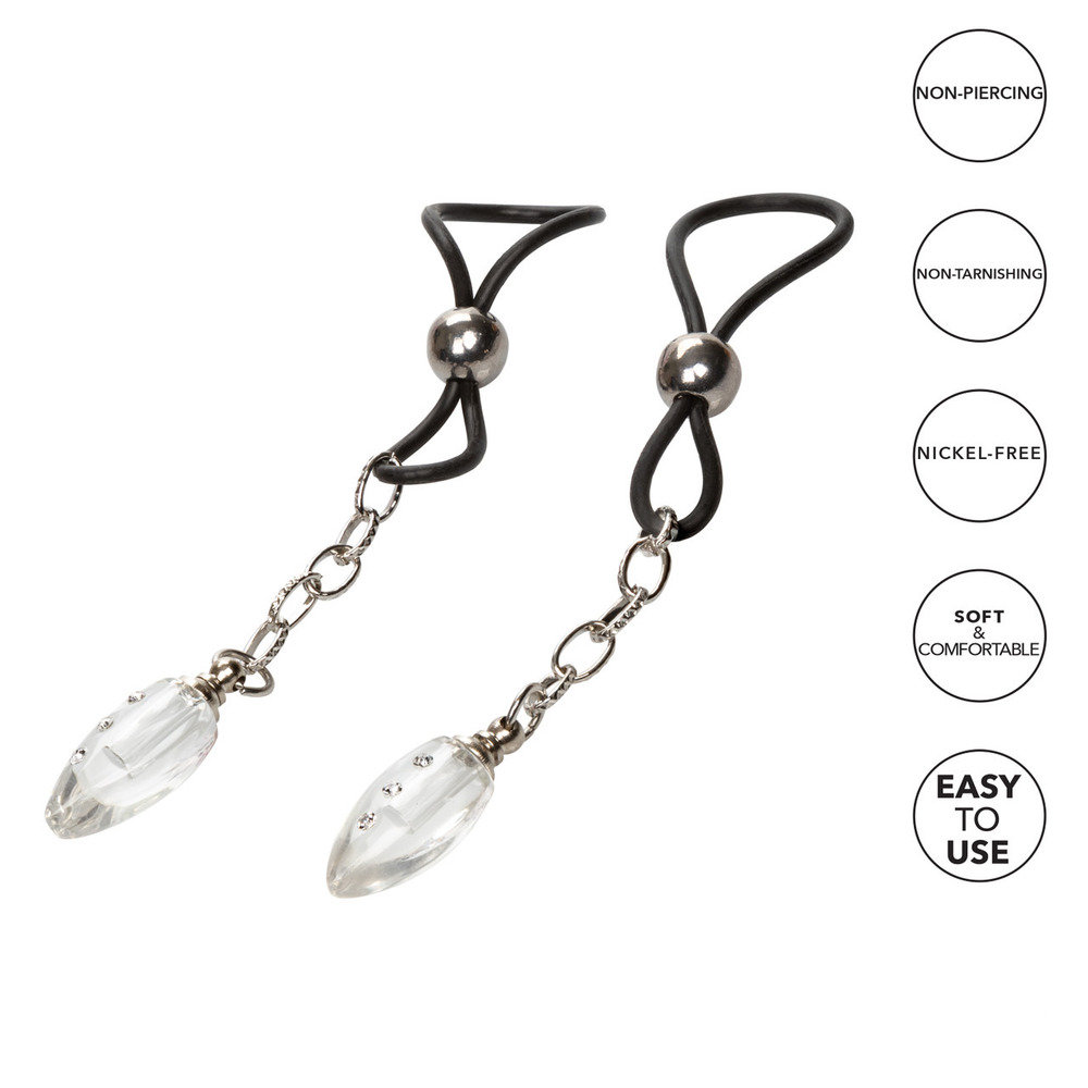 Nipple Play Non-Piercing Nipple Jewellery Crystal Teardrop