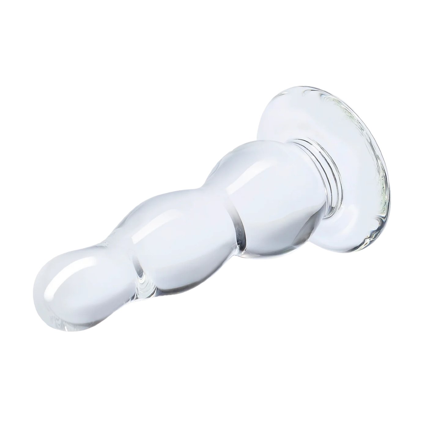 Glas Glass Butt Plug Clear 4 Inch