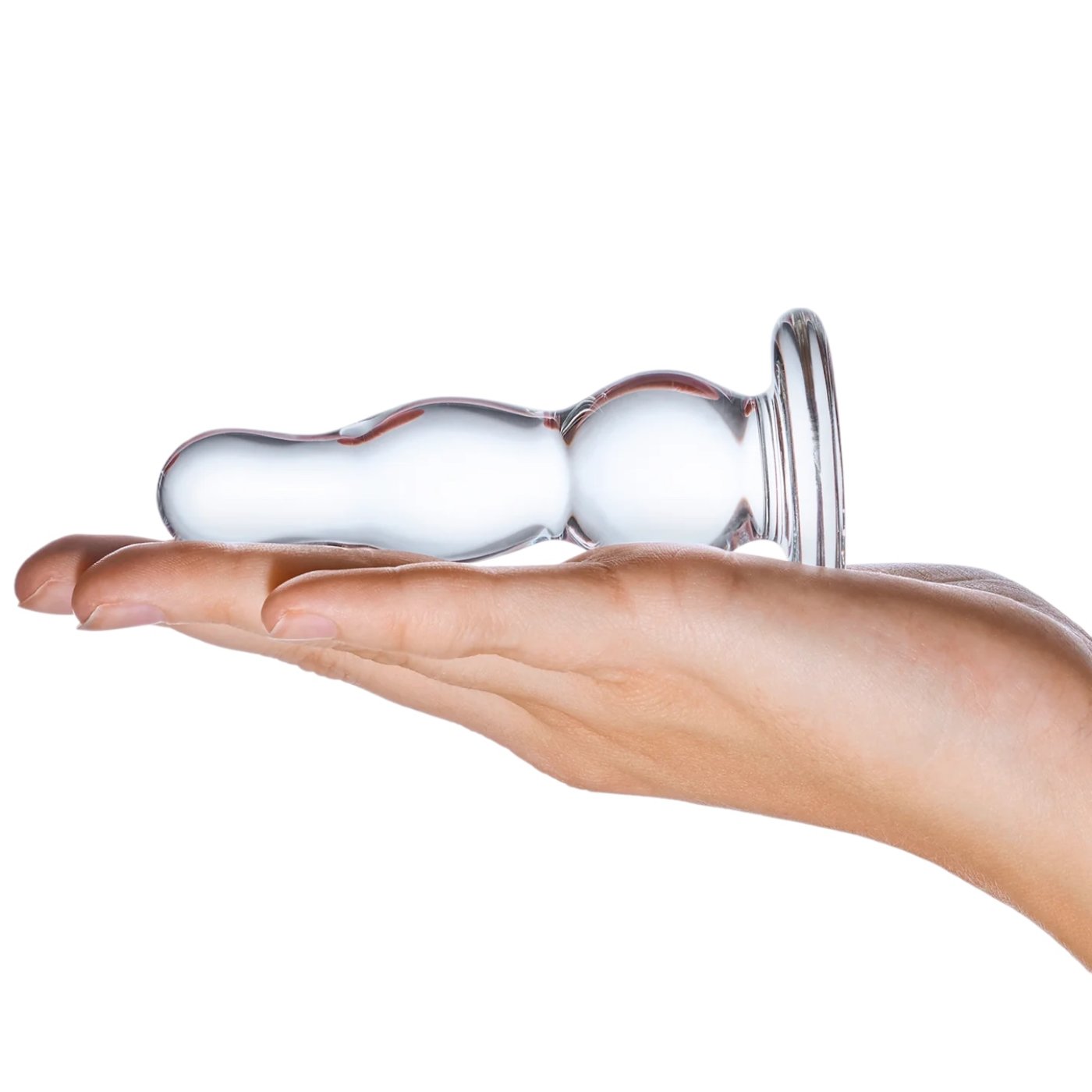 Glas Glass Butt Plug Clear 4 Inch