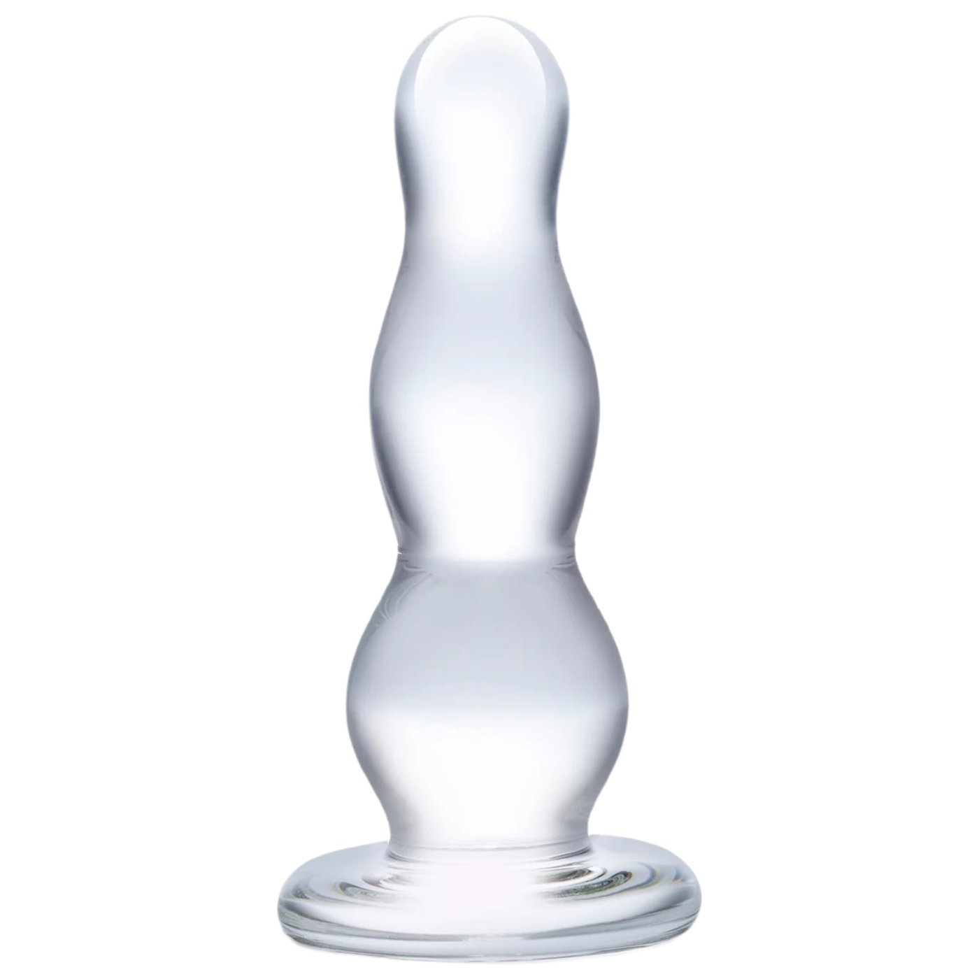 Glas Glass Butt Plug Clear 4 Inch