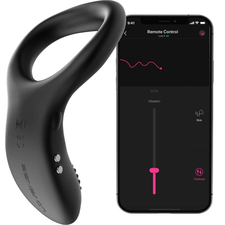 Lovense Diamo App Controlled Rechargeable Vibrating Cock Ring