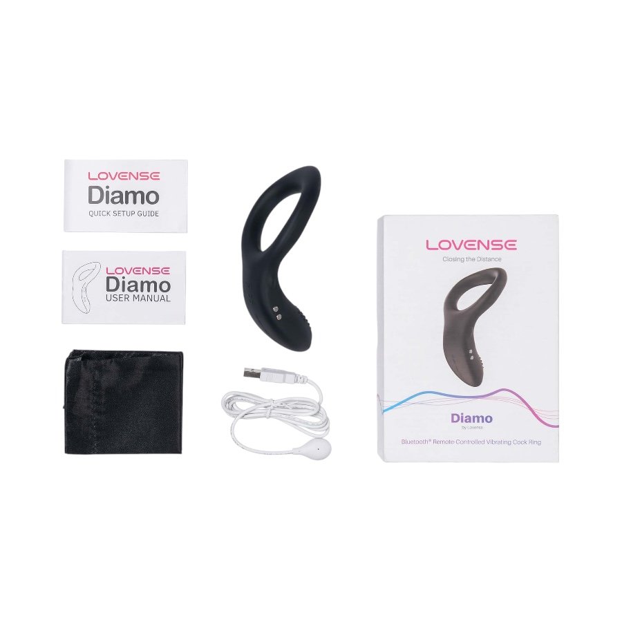 Lovense Diamo App Controlled Rechargeable Vibrating Cock Ring