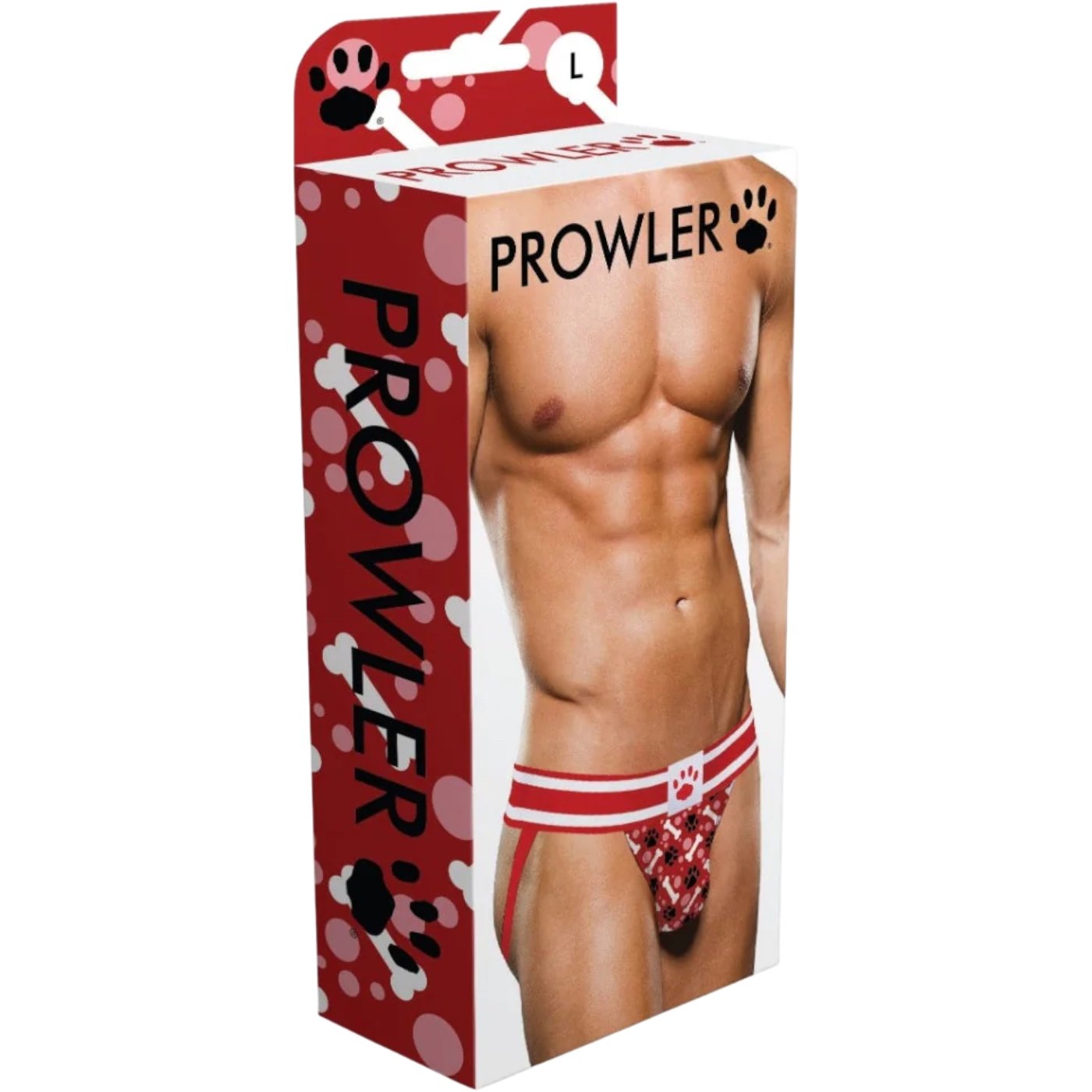 Prowler Red Paw Jockstrap Red & White