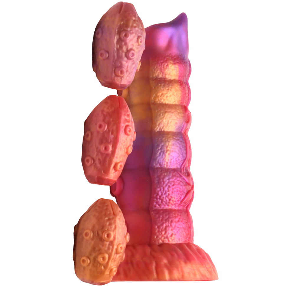 Creature Cocks Nymphoid Silicone Ovipositor Dildo with Eggs 6.5 Inch