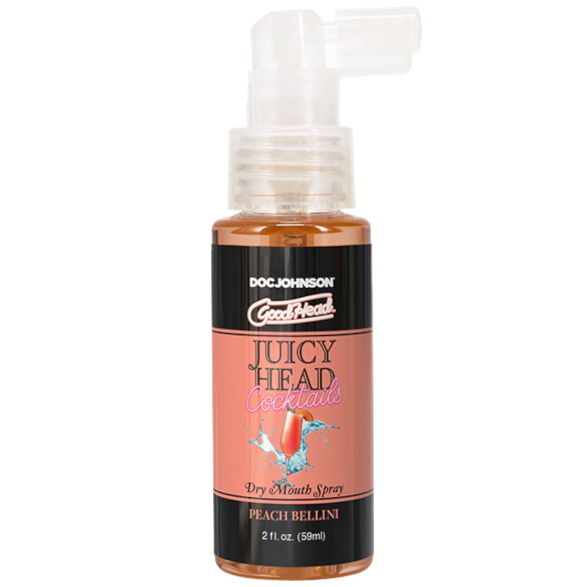 GoodHead Juicy Head Cocktails Dry Mouth Spray Peach Bellini 59ml