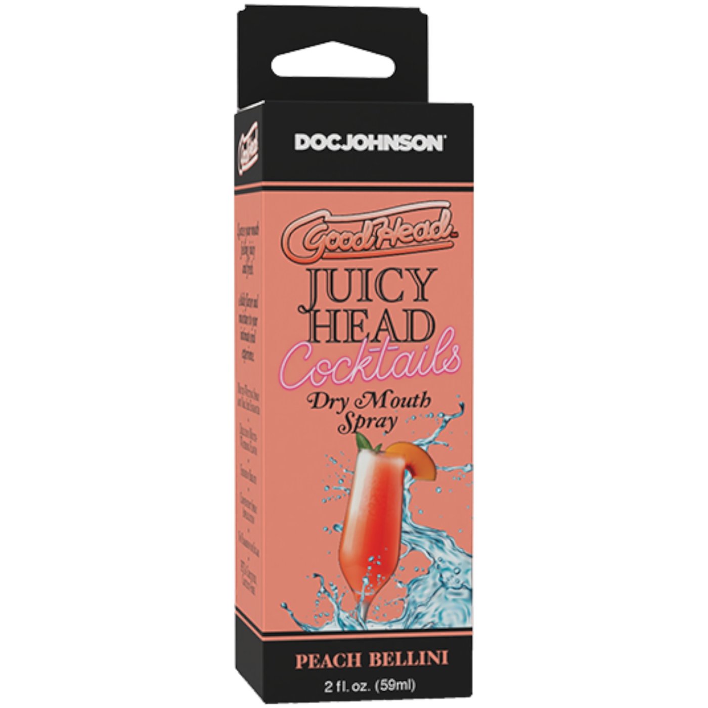 GoodHead Juicy Head Cocktails Dry Mouth Spray Peach Bellini 59ml