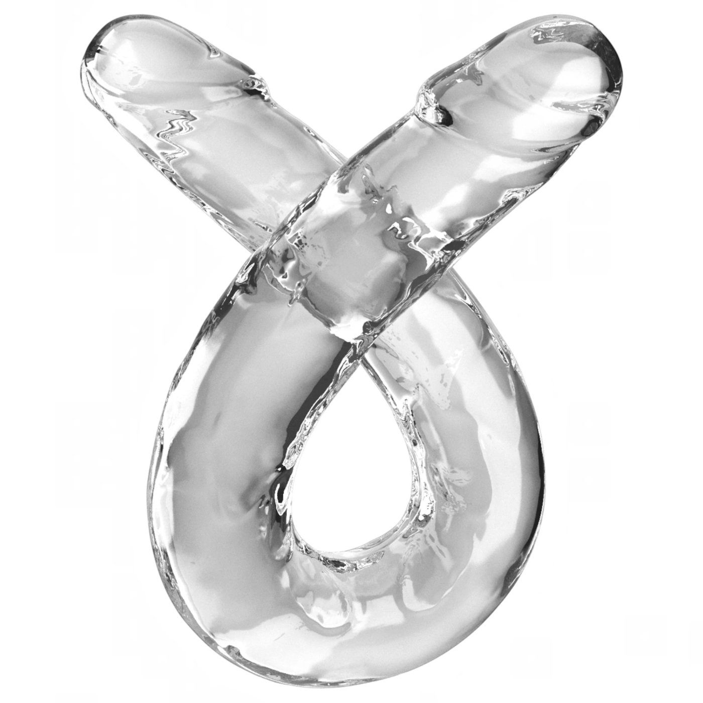King Cock Clear 18 Inch Double Ended Dildo