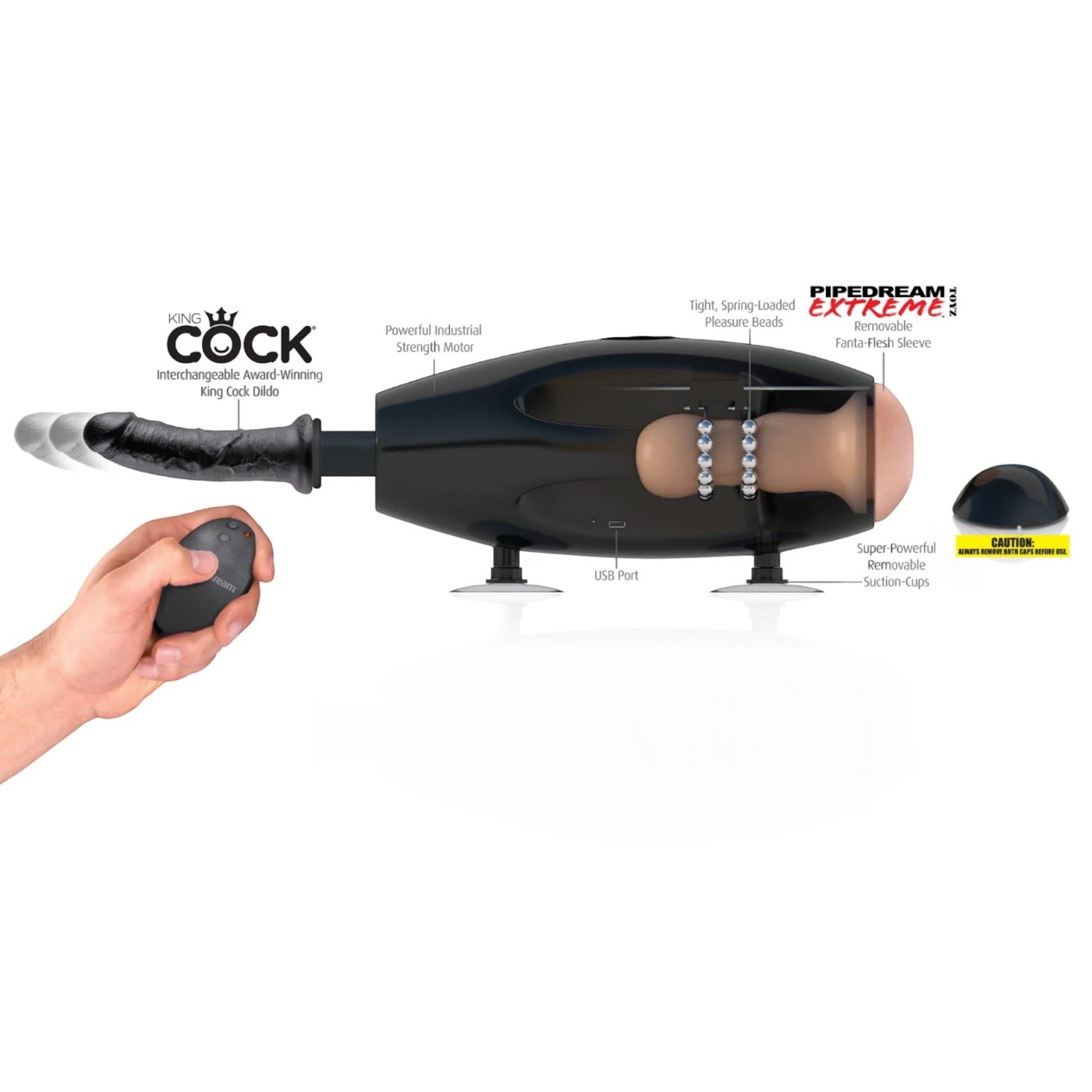 Fetish Fantasy International Extreme Sex Machine with Remote Control