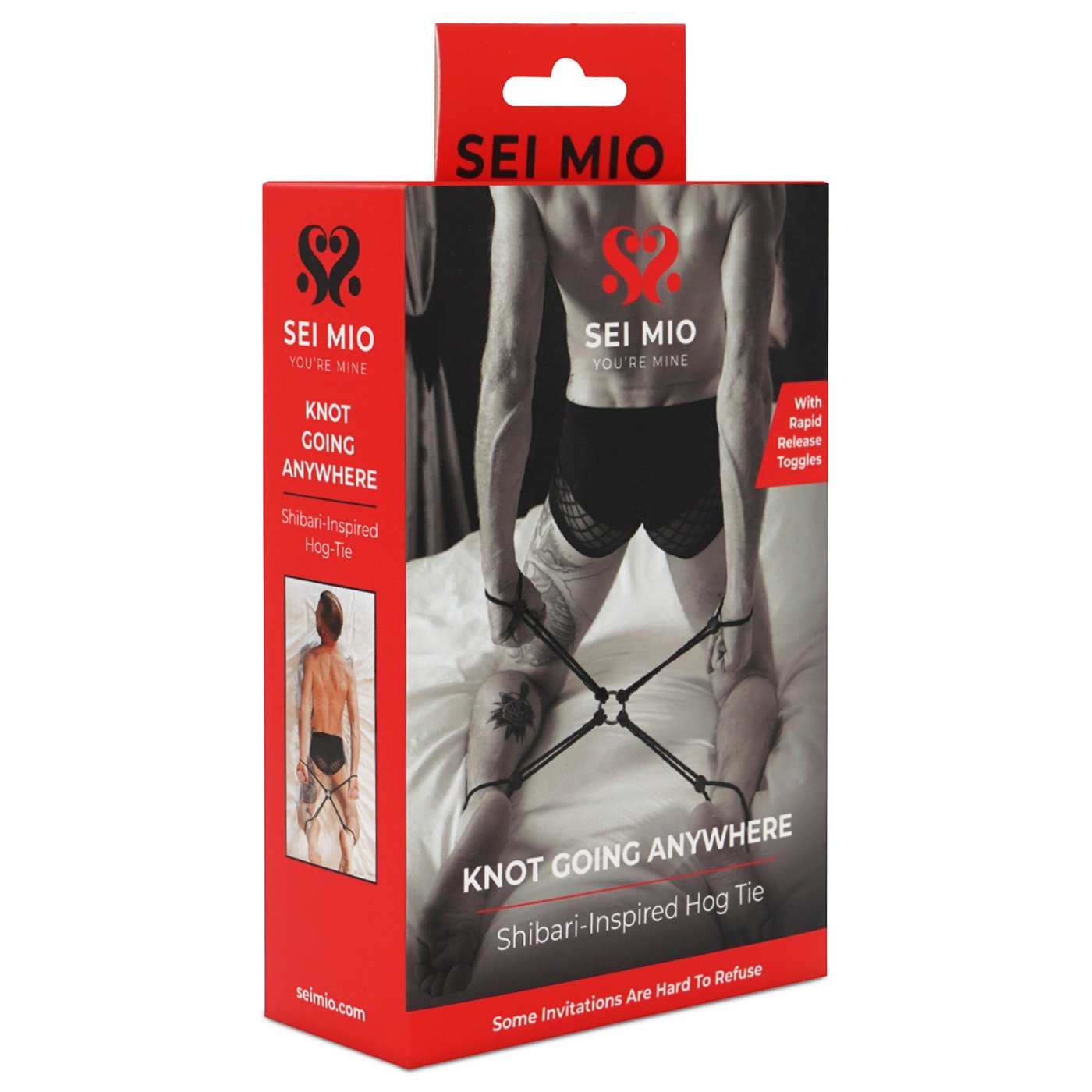 Sei Mio Knot Going Anywhere Pre-Tied Rope Hog Tie