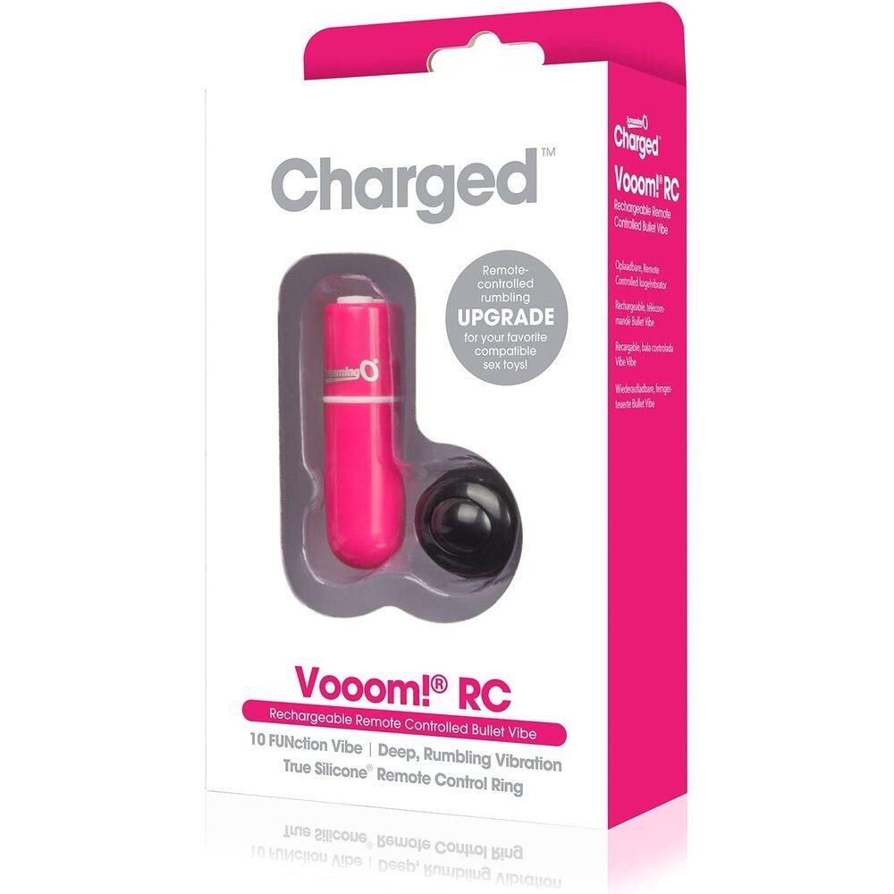 Screaming O Charged Vooom Remote Control Bullet Vibrator Pink