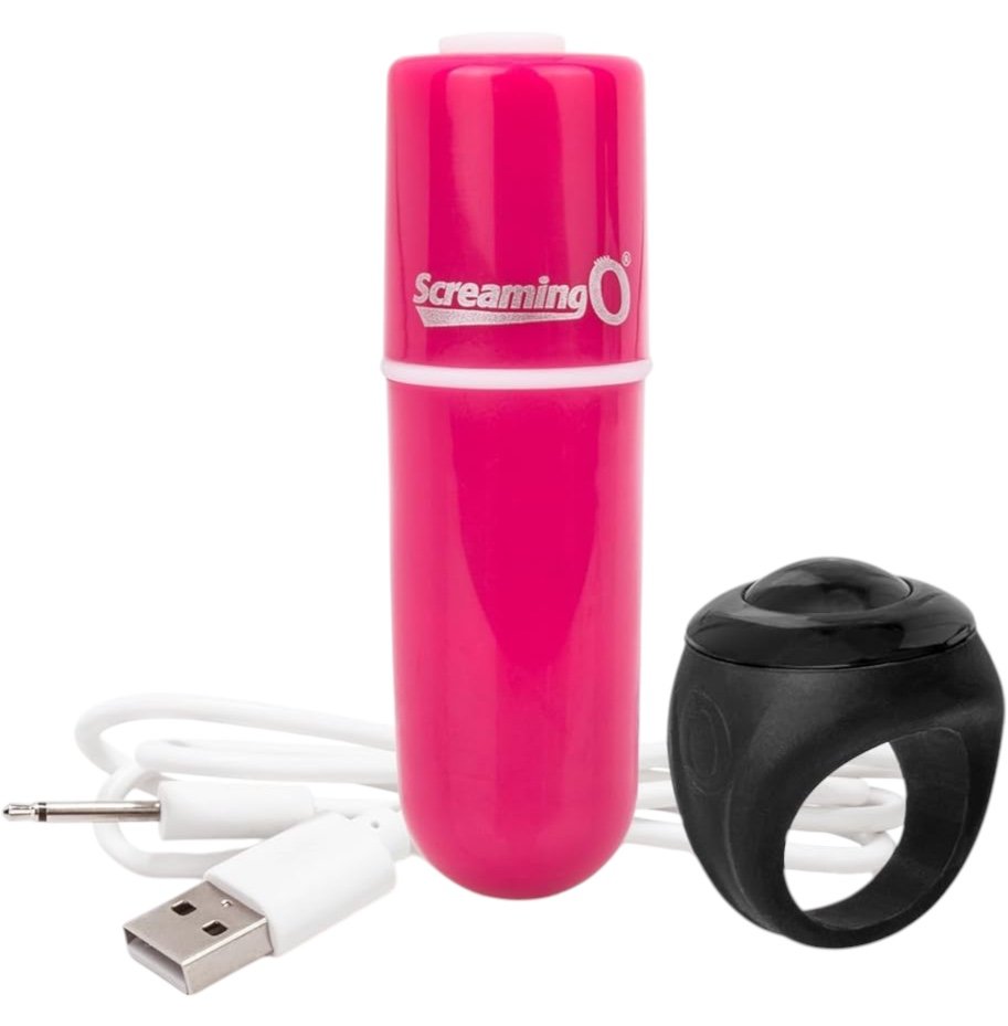 Screaming O Charged Vooom Remote Control Bullet Vibrator Pink