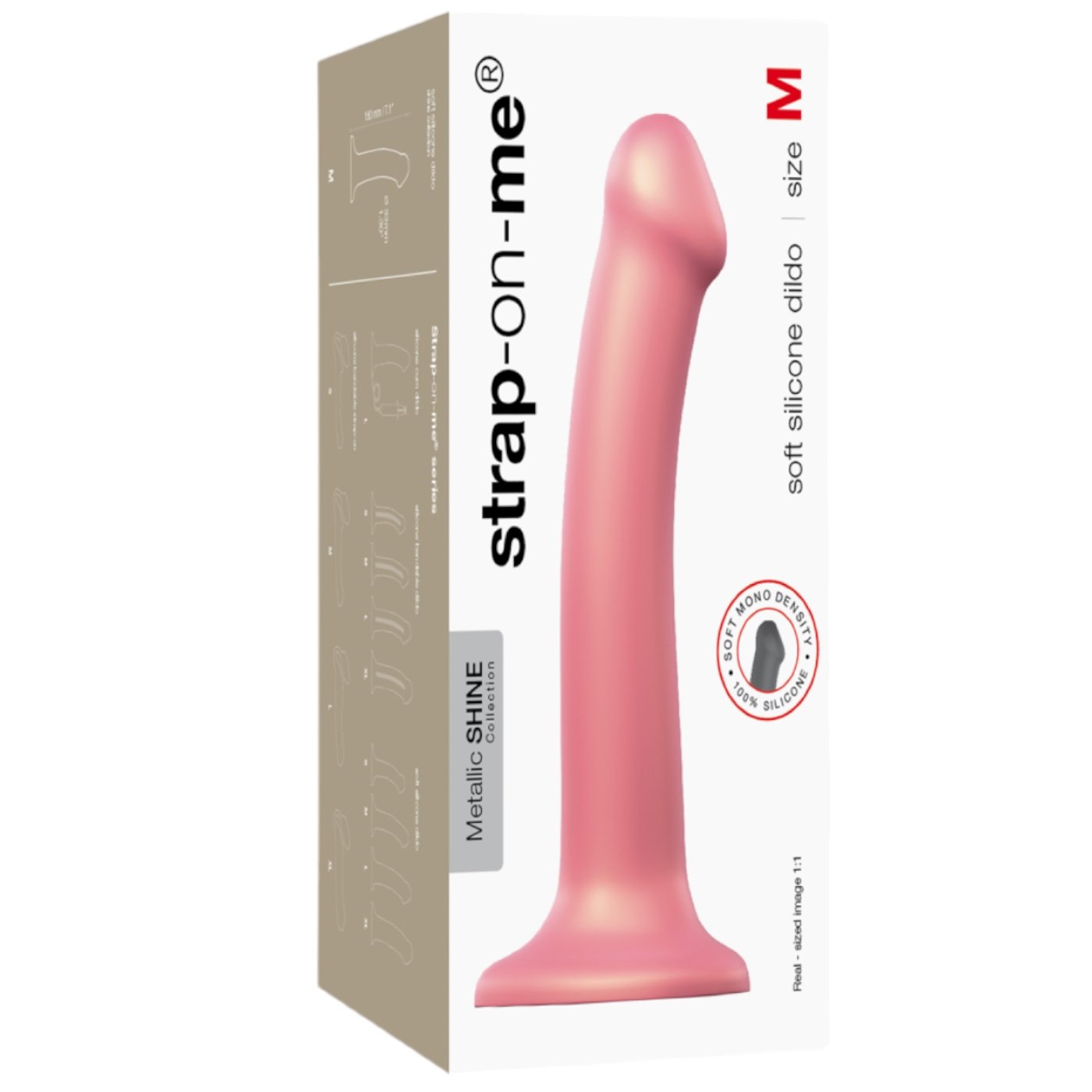 Strap-On-Me Mono Density Dildo Old Rose 7 Inch