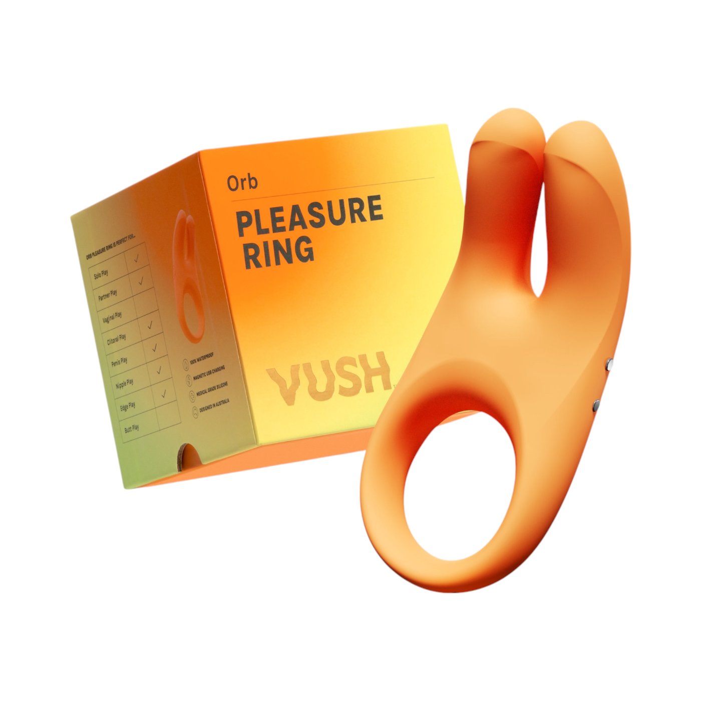 Vush Orb Rechargeable Couples Vibrating Cock Ring
