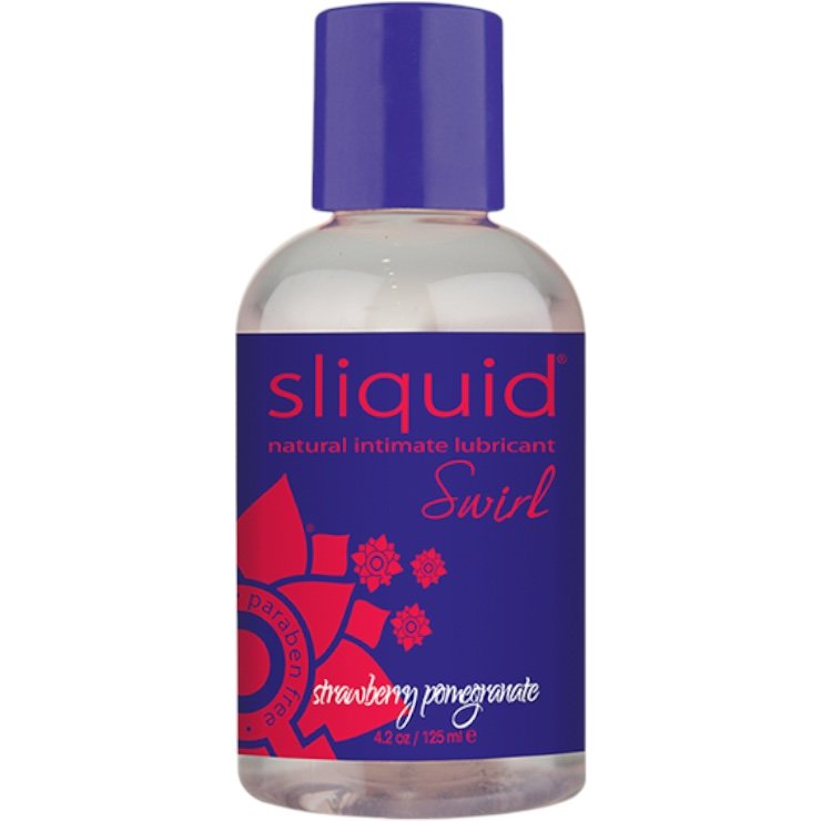 Sliquid Naturals Swirl Strawberry Pomegrante Flavoured Lubricant 125ml