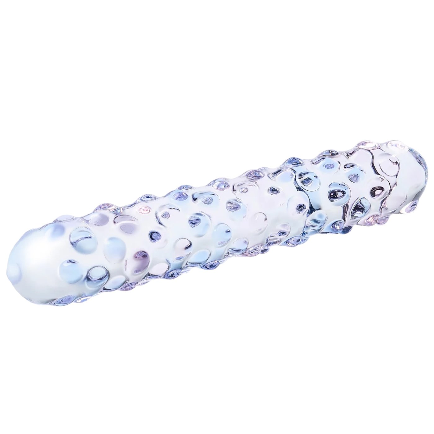 Glas Purple Rose Nubby Glass Dildo 7 Inch