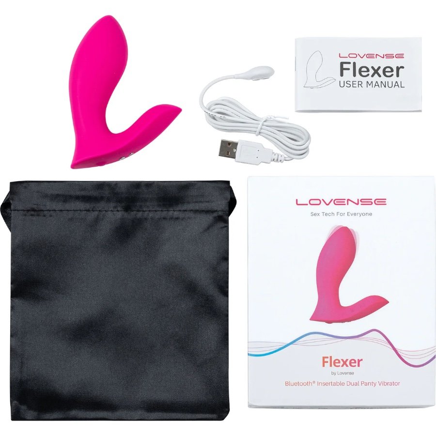 Lovense Flexer App Controlled G-Spot and Clitoral Panty Vibrator