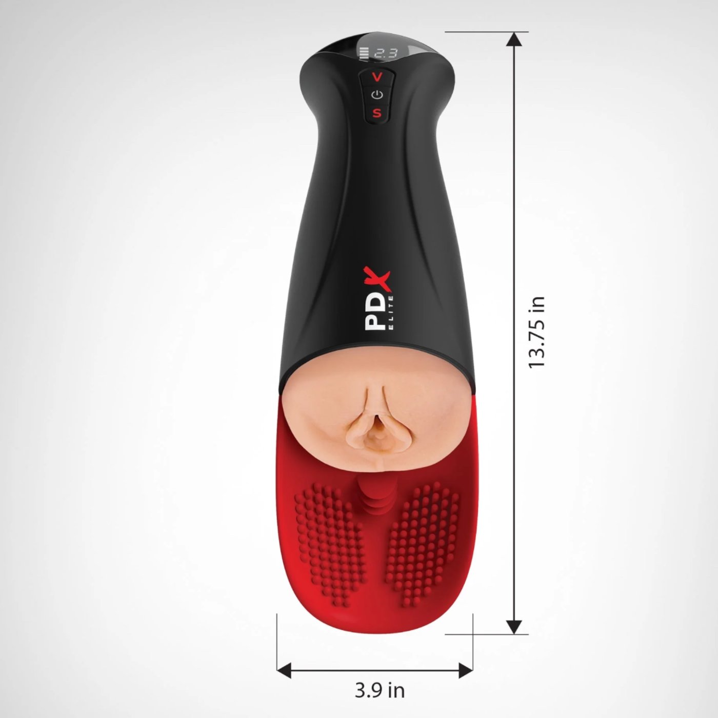 PDX Elite Fuck-O-Matic Pro XL Vibrating Masturbator Light