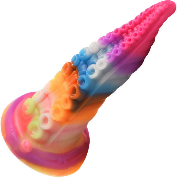 Creature Cocks Luminoctopus Glow in the Dark Tentacle Silicone Dildo 7 Inch