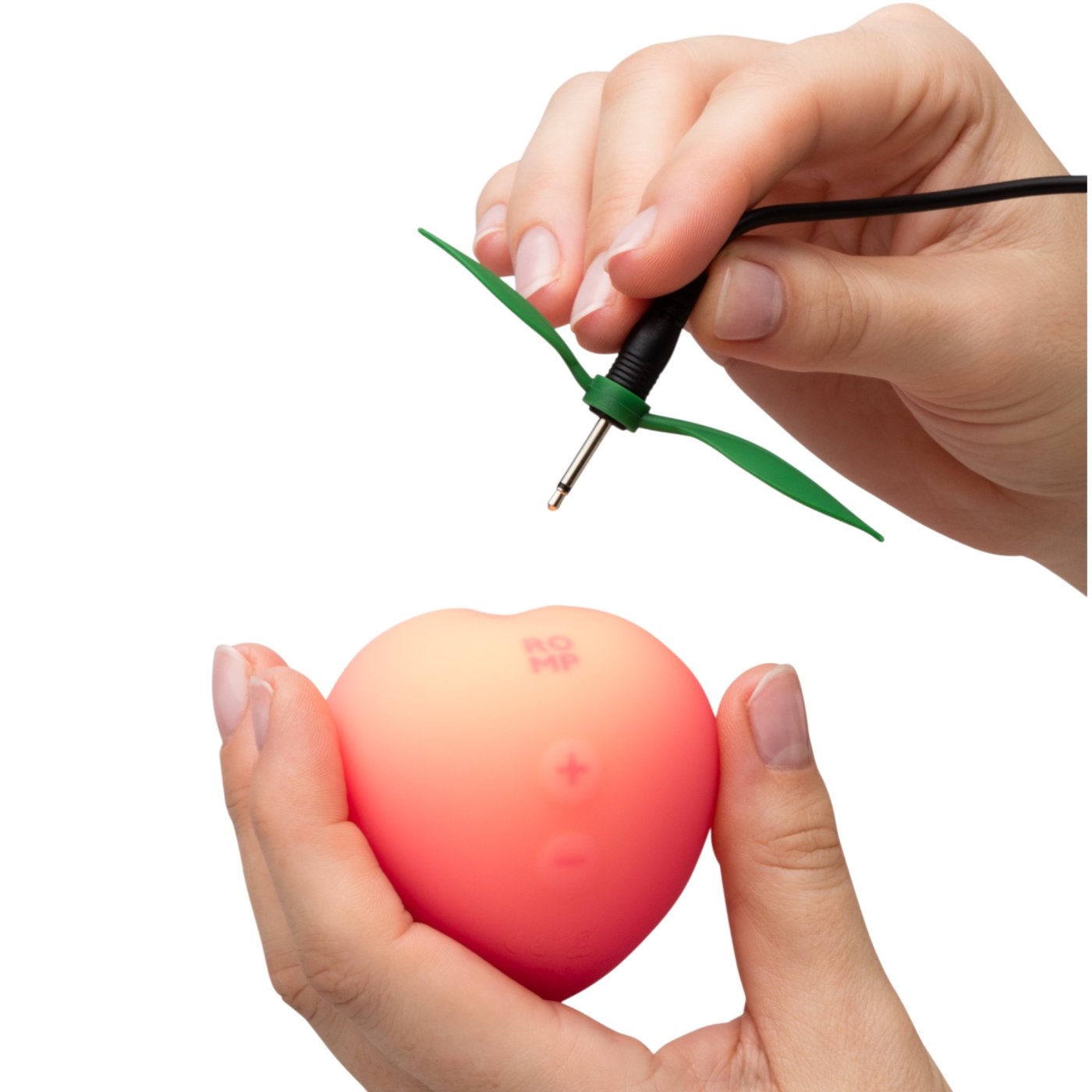 ROMP Pink Peach Rechargeable Pleasure Air Clitoral Stimulator