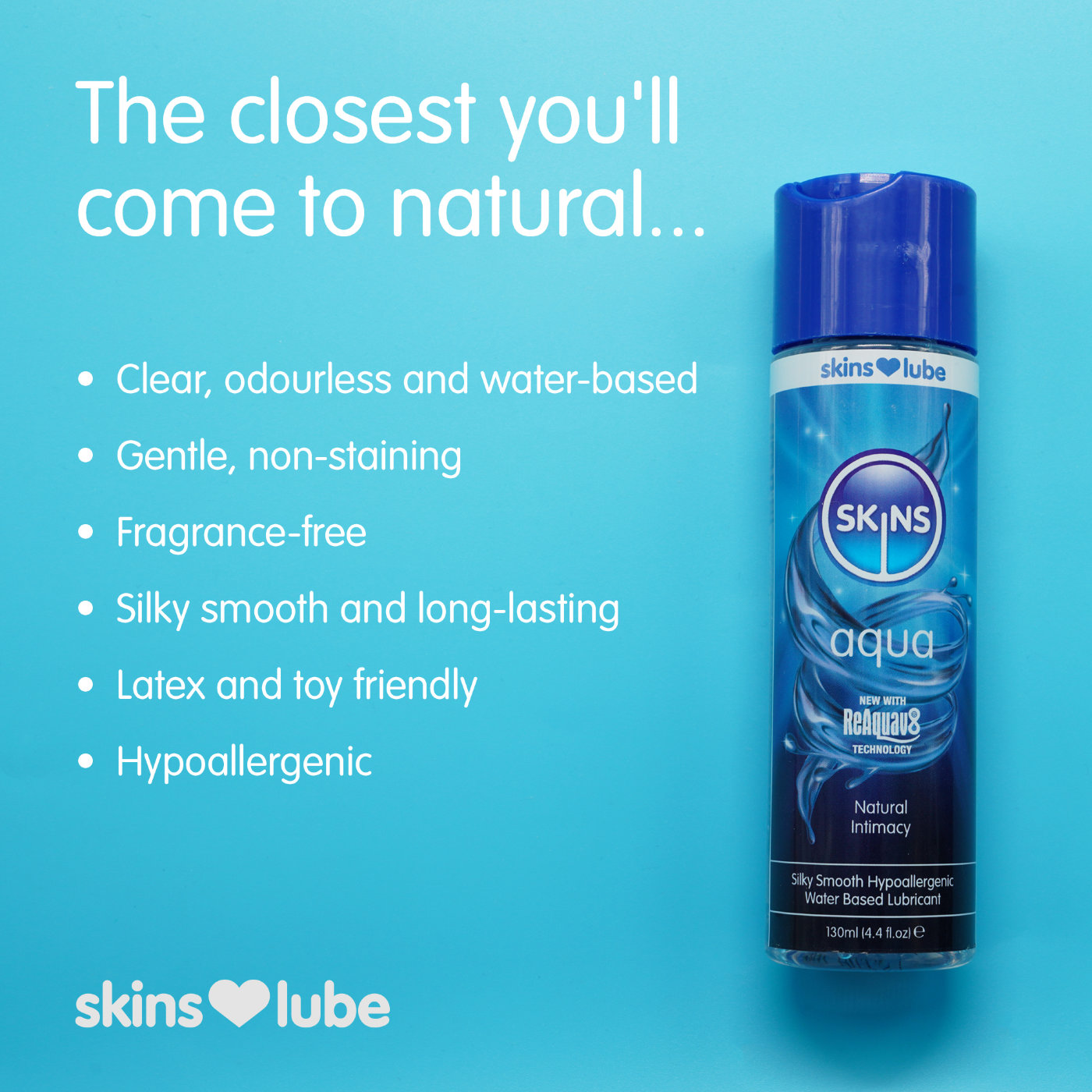 Skins Aqua Water Based Lubricant 250ml