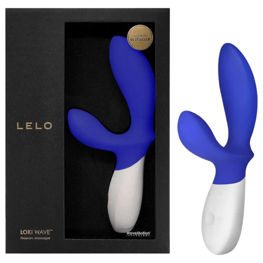 LELO Loki Wave Rechargeable Rotating and Vibrating Prostate Massager Blue