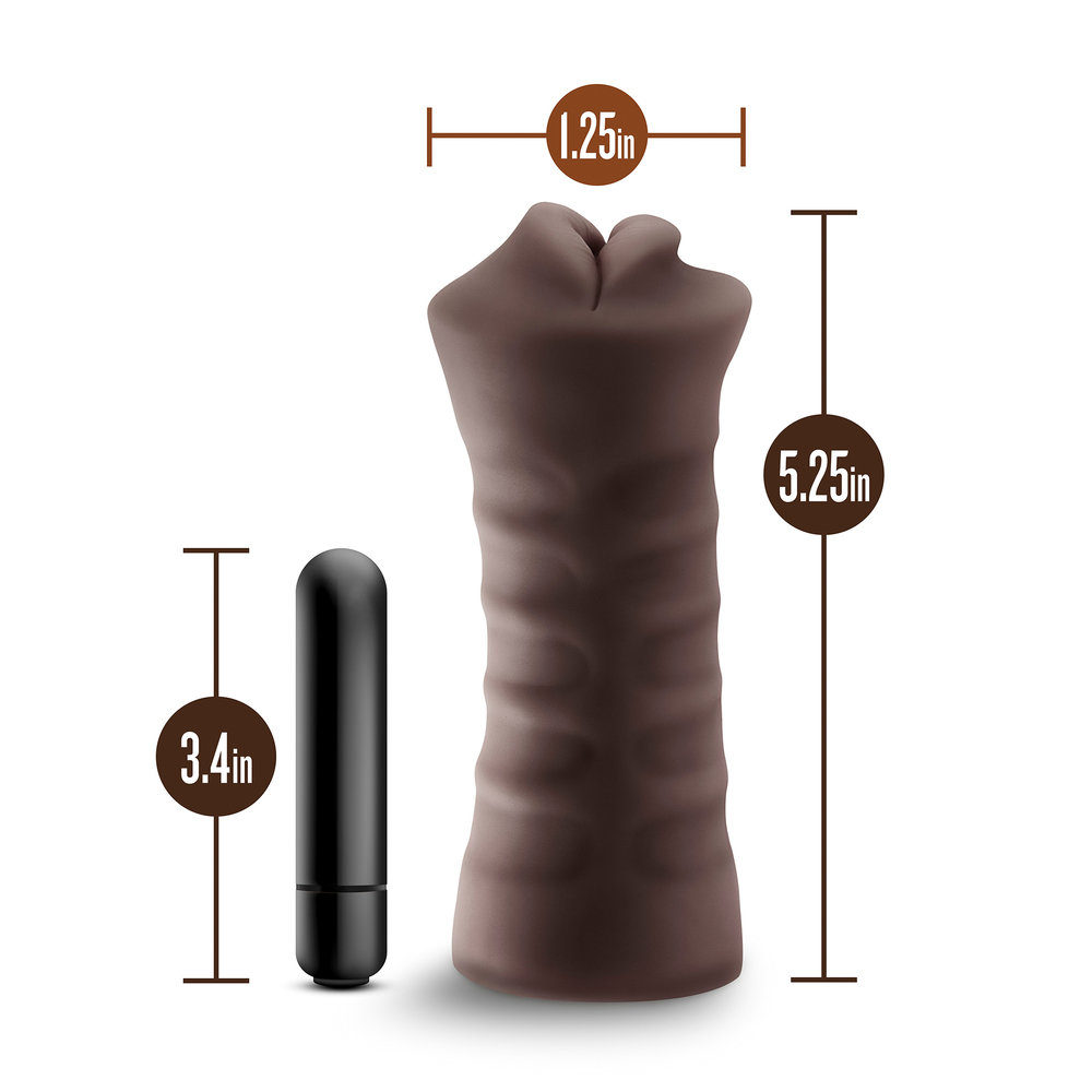 Hot Chocolate Heather Blow Job Vibrating Masturbator