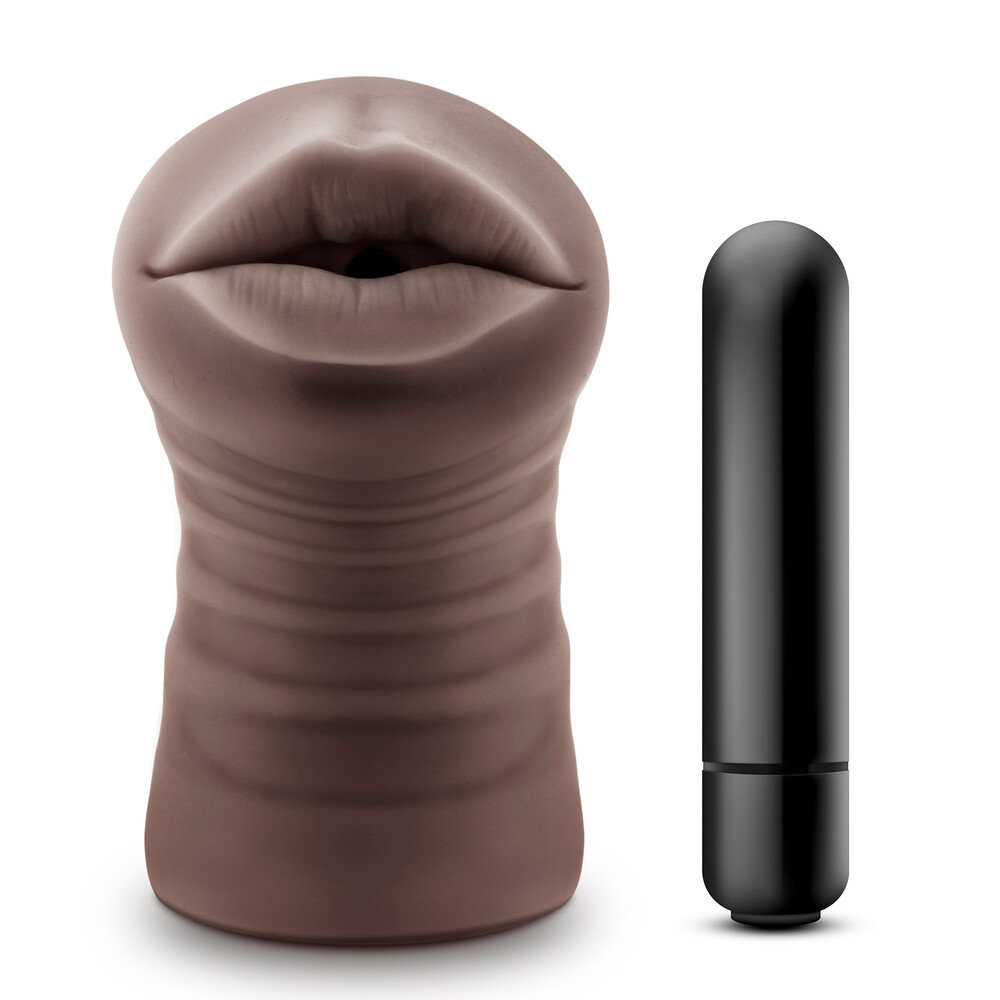 Hot Chocolate Heather Blow Job Vibrating Masturbator