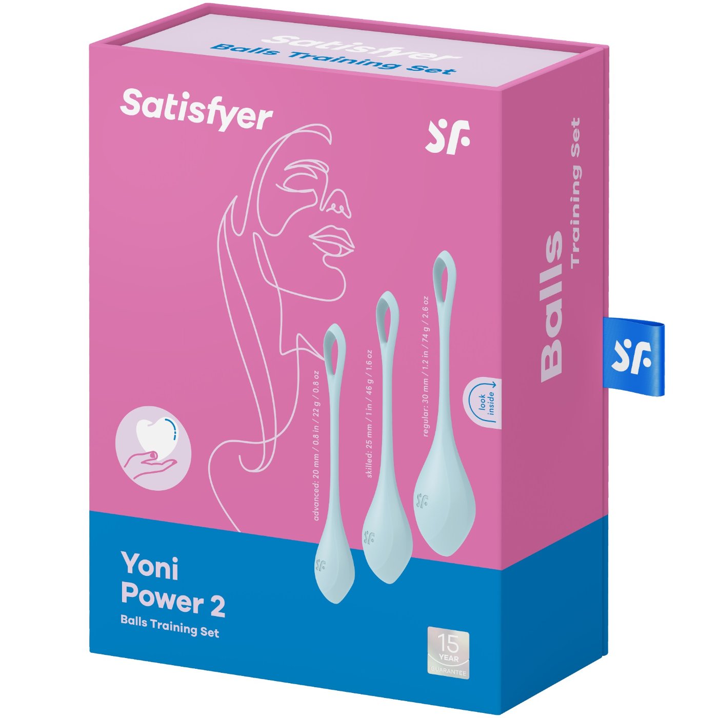 Satisfyer Yoni Power 2 Ben Wa Balls Light Blue