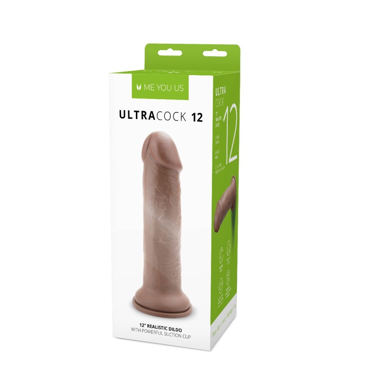 Me You Us Ultra Cock Caramel Realistic Dildo 12 Inch