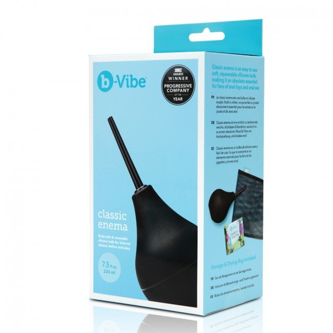 b-Vibe Classic Anal Enema Black 224ml