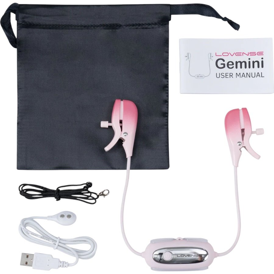 Lovense Gemini App Controlled Wearable Vibrating Nipple Clamps