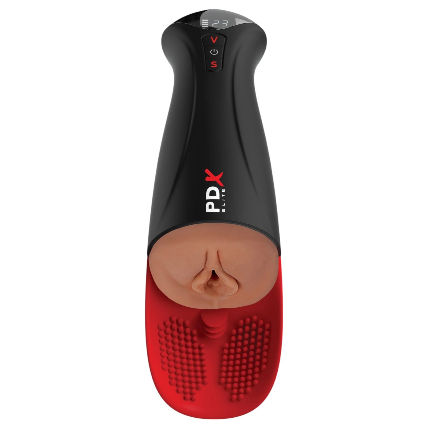PDX Elite Fuck-O-Matic Pro XL Vibrating Masturbator Tan