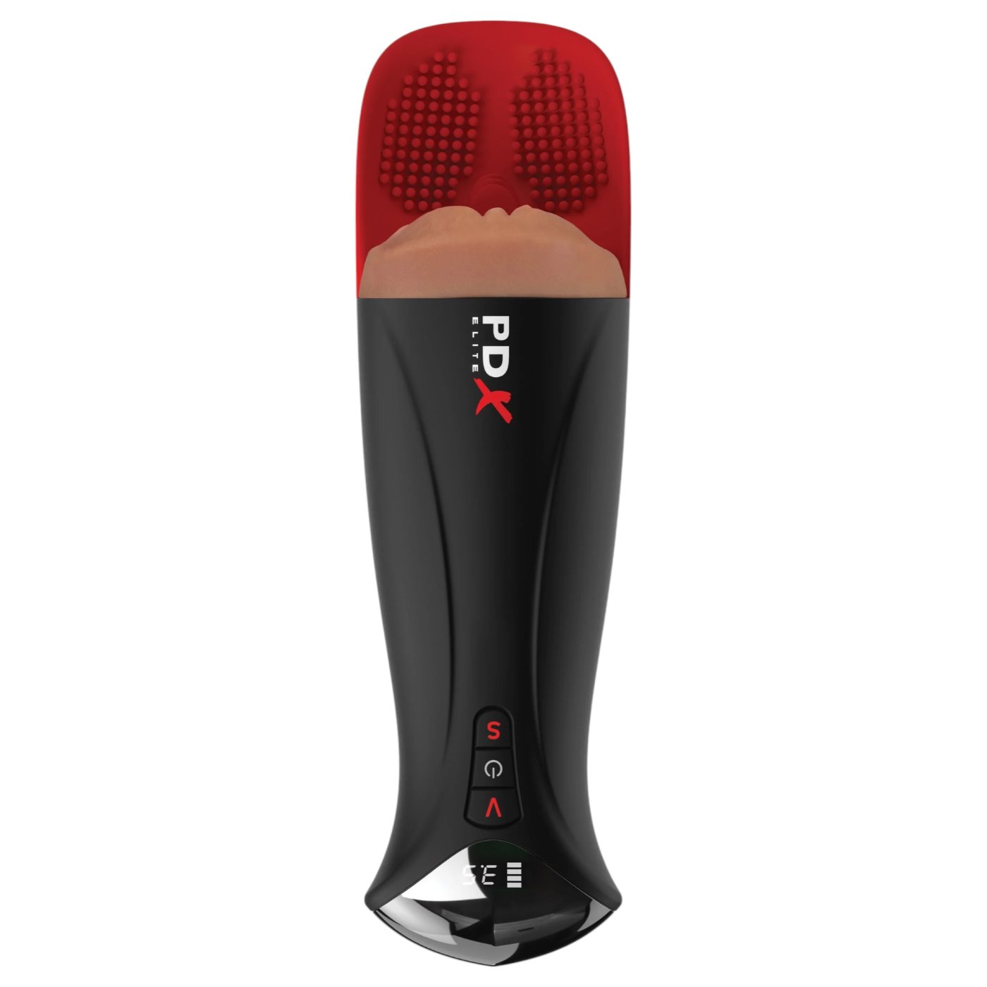 PDX Elite Fuck-O-Matic Pro XL Vibrating Masturbator Tan
