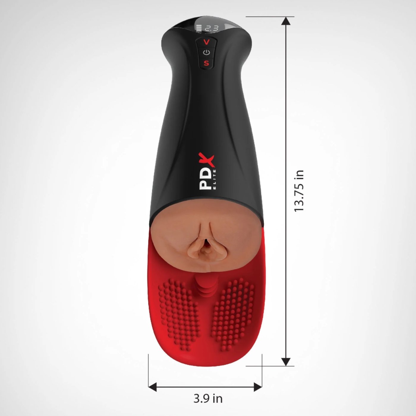 PDX Elite Fuck-O-Matic Pro XL Vibrating Masturbator Tan