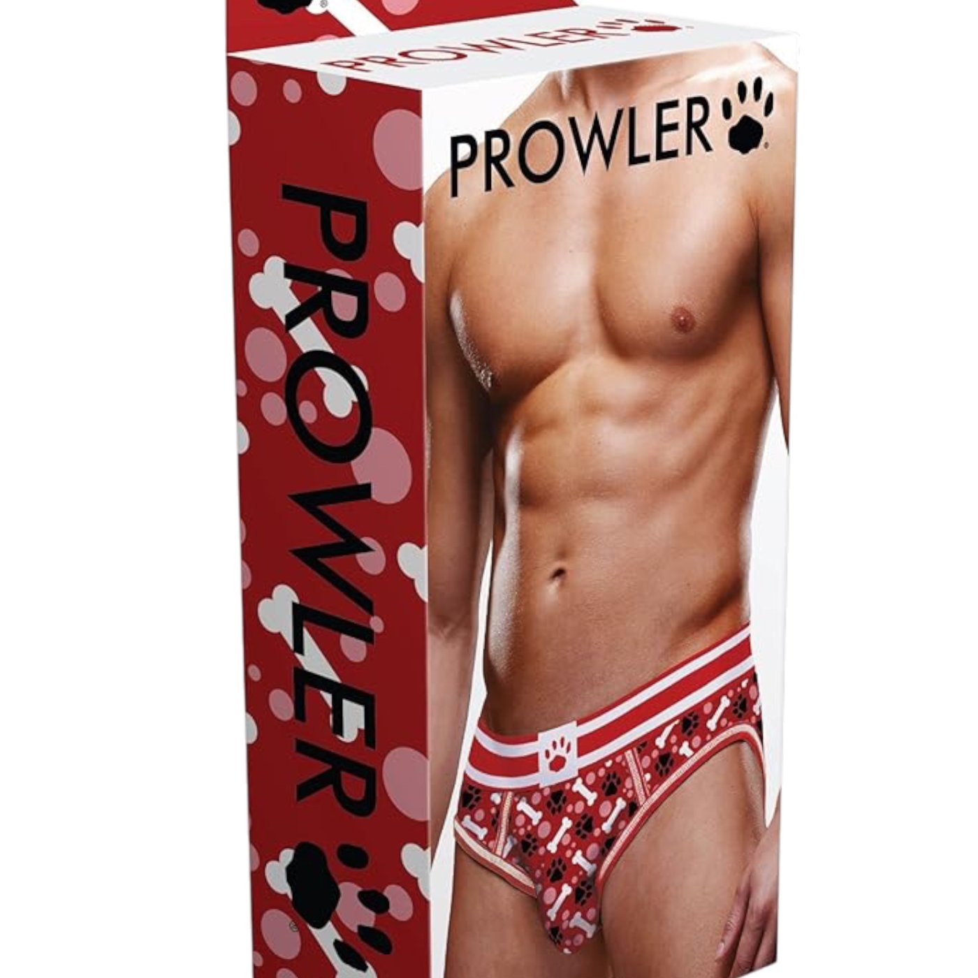 Prowler Red Paw Brief Red & White